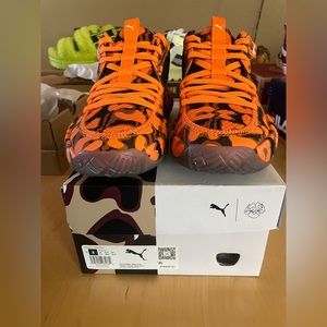 Puma Court Rider maverick orange and black